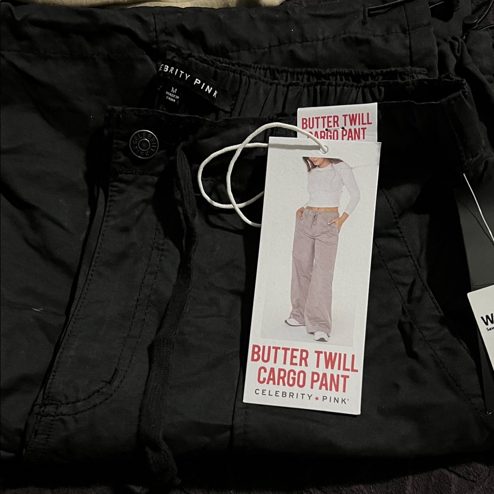 Celebrity Pink Butter Twill Cargo Pants